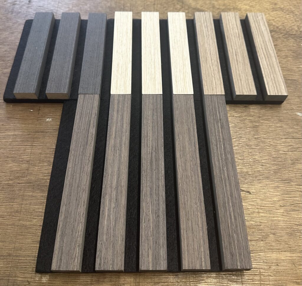Acoustic Panels – Dark Grey, Light Oak, Walnut and Smoked Oak